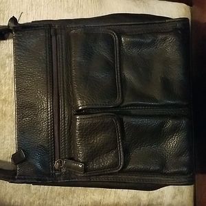 Fossil leather handbag